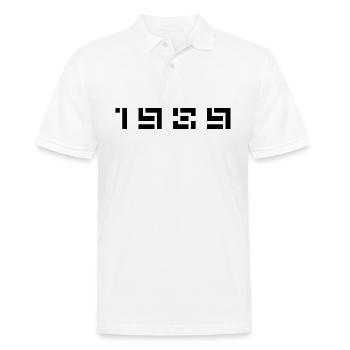 Année de naissance Anniversaire Né en - Fabriqué en 1989 - Polo Homme - blanc - Devant - Kai (181cm)