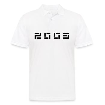 Year of birth Birth Born In - Made in 2003 - Men's Polo Shirt - white - Front - Kai (181cm)