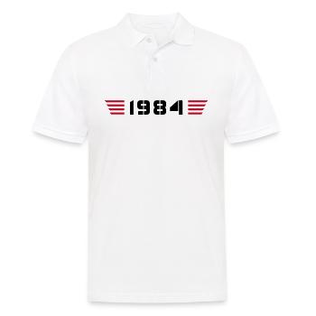 Année de naissance Né en 1984 - Fabriqué en 1984 - Polo Homme - blanc - Devant - Kai (181cm)