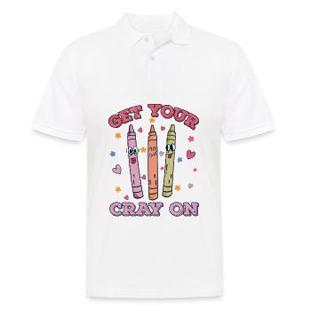 Primary School Teacher Kindergarten Educator - Men's Polo Shirt - white - Front - Kai (181cm)