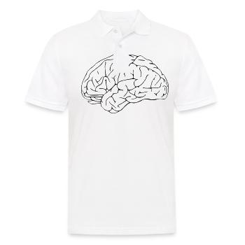 cerveau - Polo Homme - blanc - Devant - Kai (181cm)