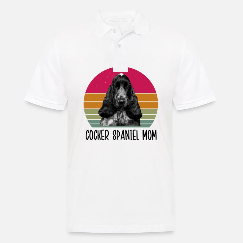 Cocker Spaniel Mom - Männer Poloshirt - Weiß