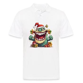 Christmas Gifts Monster Funny Humor Ugly - Men's Polo Shirt - white - Front - Kai (181cm)