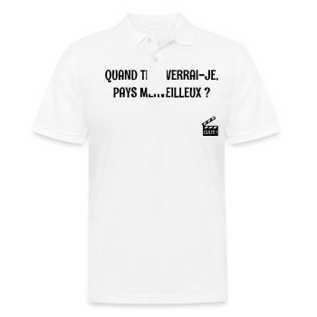 Quand te reverrai-je ? Les bronzés font du ski ! - Polo Homme - blanc - Devant - Kai (181cm)
