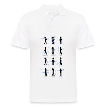How to carry skis! Funny skier tshirt men women - Men's Polo Shirt - white - Front - Kai (181cm)