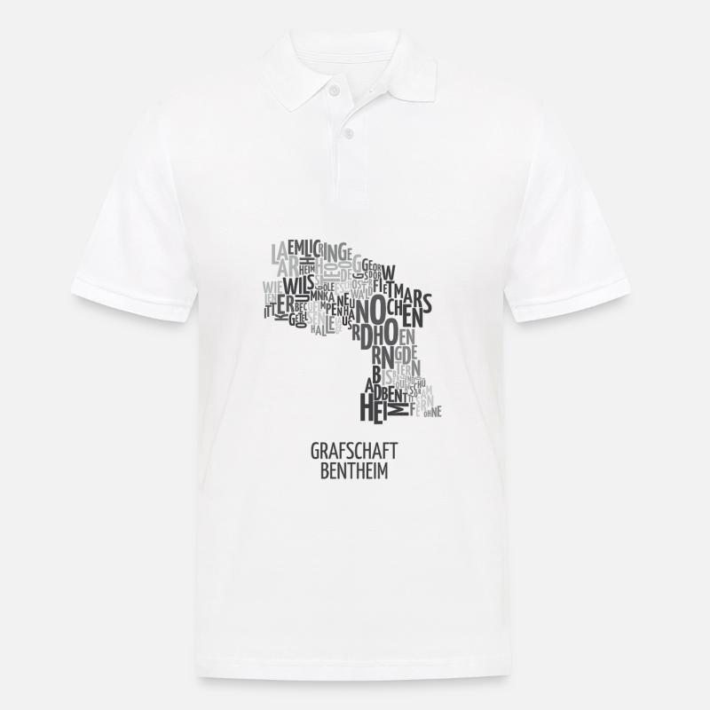 Grafschaft Bentheim TShirt Geschenk - Männer Poloshirt - Weiß