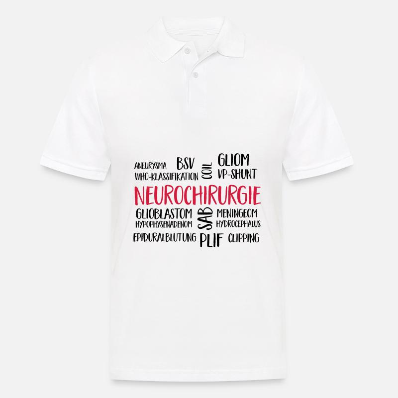 neurochirurgiecloud - Männer Poloshirt - Weiß