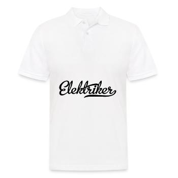 elektriker - Männer Poloshirt - Weiß - Vorne - Kai (181cm)