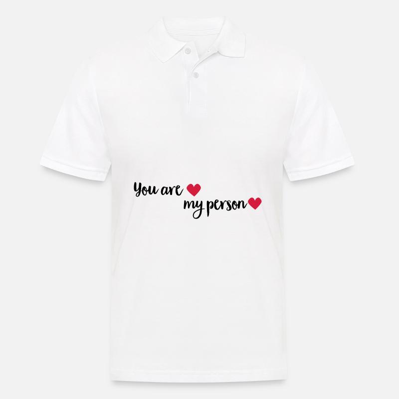 myperson - Männer Poloshirt - Weiß