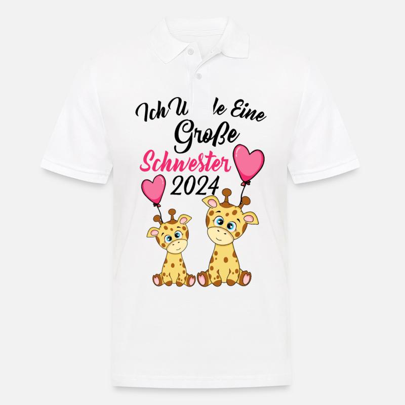 Große Schwester 2024 - Männer Poloshirt - Weiß