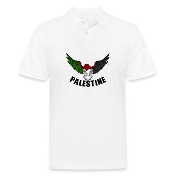 Free Gaza Liberté de Palestine libre pour la Palestine - Polo Homme - blanc - Devant - Kai (181cm)