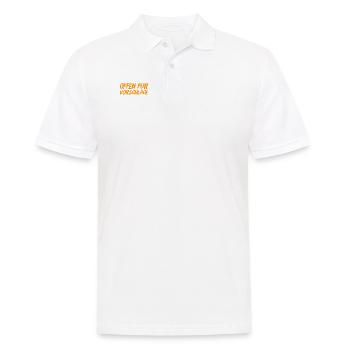 Vorschläge gehen immer - Männer Poloshirt - Weiß - Vorne - Kai (181cm)