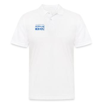 mein Herz kennt den Weg - Männer Poloshirt - Weiß - Vorne - Kai (181cm)