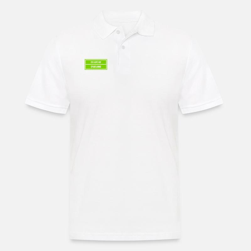 ich bin ein Faultier - Männer Poloshirt - Weiß