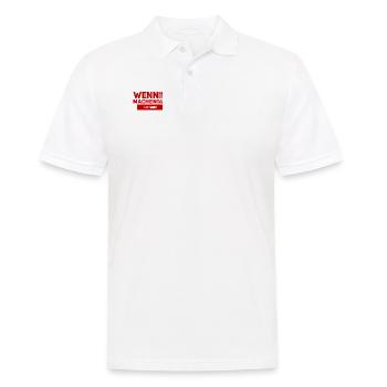 Zusammenhalt ist wichtig - Männer Poloshirt - Weiß - Vorne - Kai (181cm)