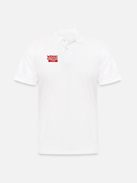Zusammenhalt ist wichtig - Männer Poloshirt - Weiß
