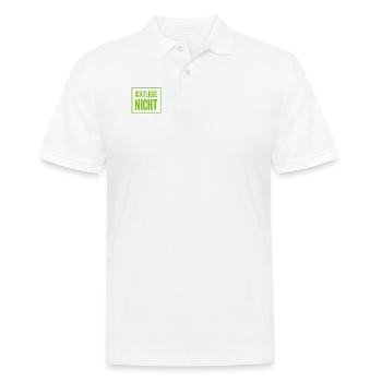 ich habe Flugangst - Männer Poloshirt - Weiß - Vorne - Kai (181cm)