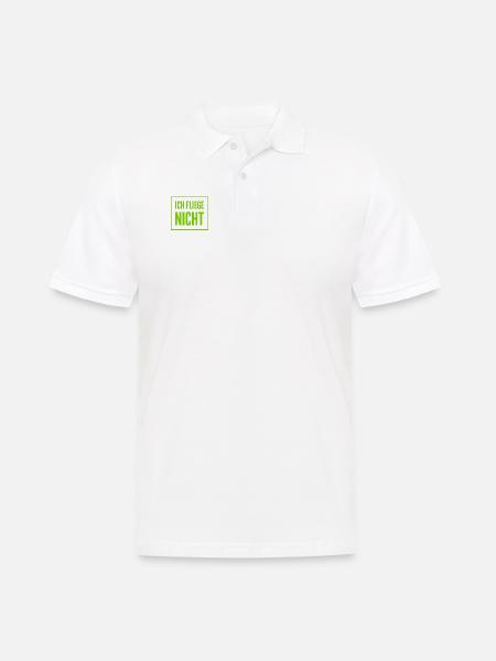 ich habe Flugangst - Männer Poloshirt - Weiß