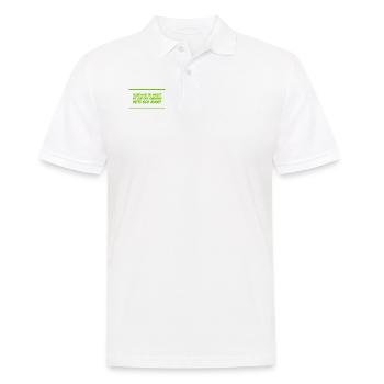 die Angst kennt den Weg - Männer Poloshirt - Weiß - Vorne - Kai (181cm)