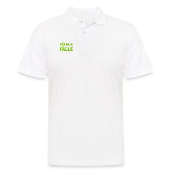 Plan B - Männer Poloshirt - Weiß - Vorne - Kai (181cm)