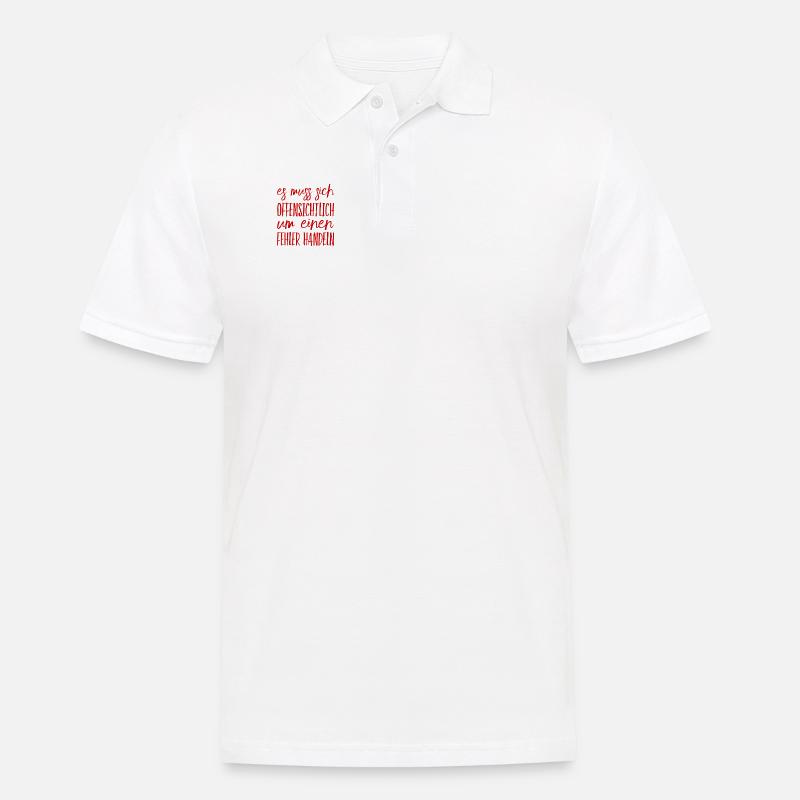offenbar ein Fehler - Männer Poloshirt - Weiß