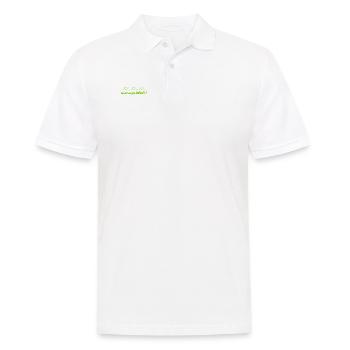 warum bloß? - Männer Poloshirt - Weiß - Vorne - Kai (181cm)