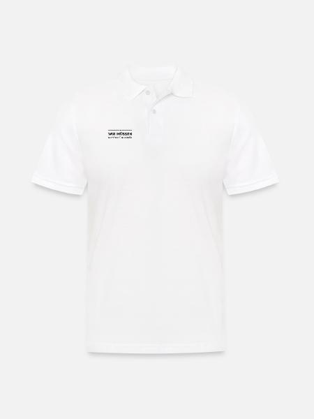 rational ist wunderbar - Männer Poloshirt - Weiß