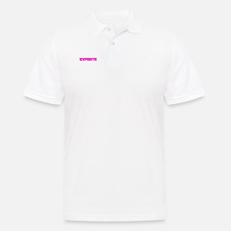ich bin ein Experte - Männer Poloshirt - Weiß