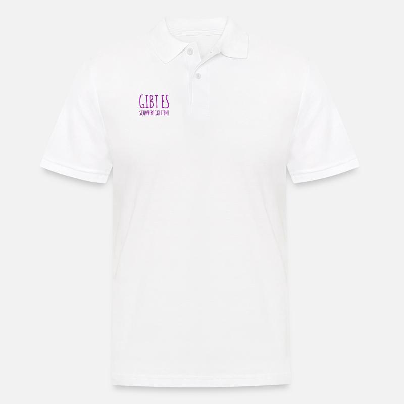 wird es schwierig? - Männer Poloshirt - Weiß
