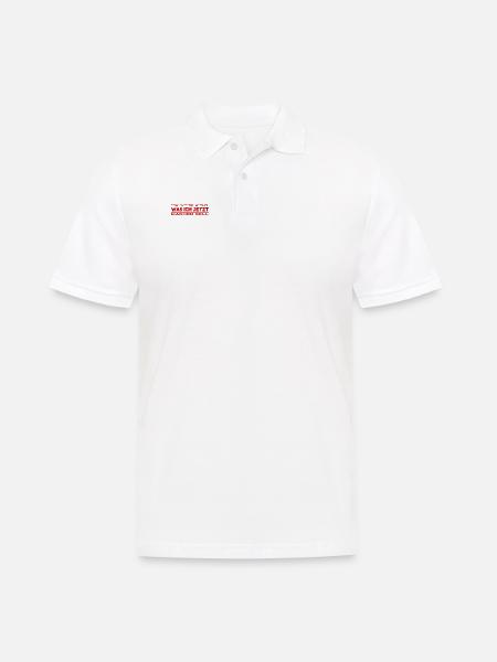was soll ich nun machen? - Männer Poloshirt - Weiß