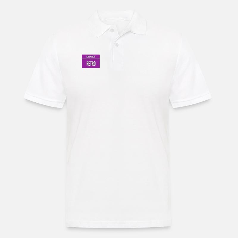 nicht retro - Männer Poloshirt - Weiß