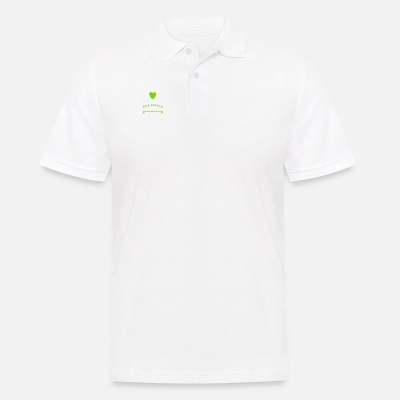 Geduld ist eine Tugend - Männer Poloshirt - Weiß