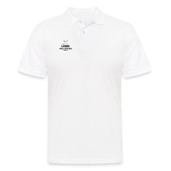 mir ist das Lachen vergangen - Männer Poloshirt - Weiß - Vorne - Kai (181cm)