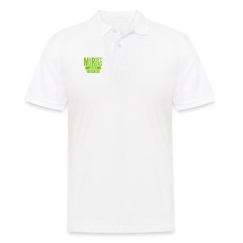 das finde ich nicht lustig - Männer Poloshirt - Weiß - Vorne - Kai (181cm)
