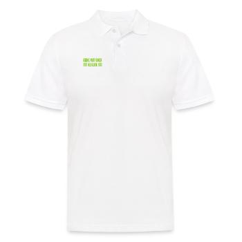 für oder gegen mich - Männer Poloshirt - Weiß - Vorne - Kai (181cm)