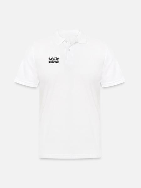 die eigenen Grenzen - Männer Poloshirt - Weiß