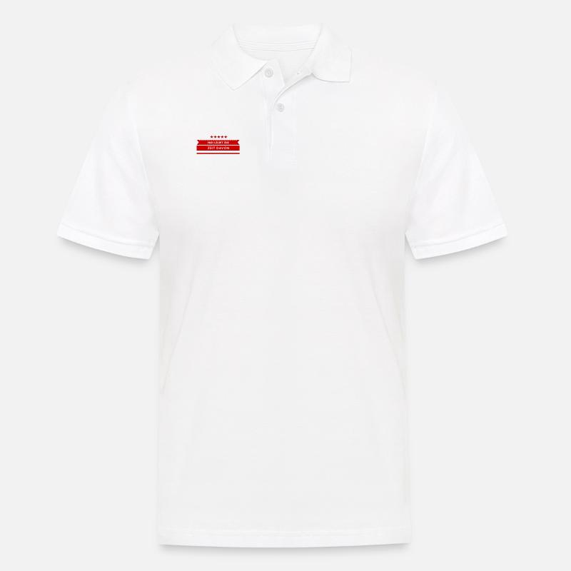 ich bin in Eile - Männer Poloshirt - Weiß