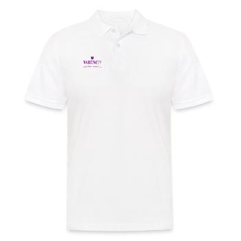 was ist der Grund? - Männer Poloshirt - Weiß - Vorne - Kai (181cm)