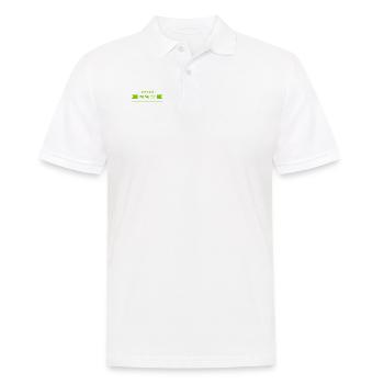was war das denn? - Männer Poloshirt - Weiß - Vorne - Kai (181cm)