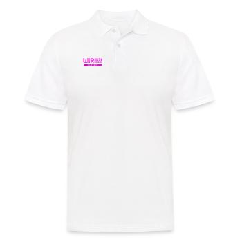 wir brauchen die Polizei - Männer Poloshirt - Weiß - Vorne - Kai (181cm)