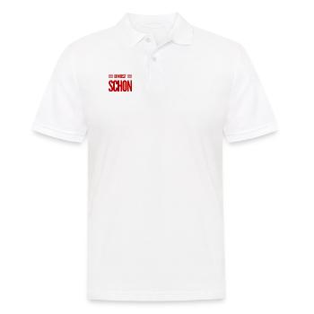 du weißt was ich meine - Männer Poloshirt - Weiß - Vorne - Kai (181cm)