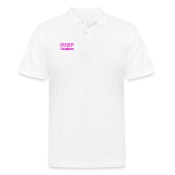 ich habe es schleifen lassen - Männer Poloshirt - Weiß - Vorne - Kai (181cm)