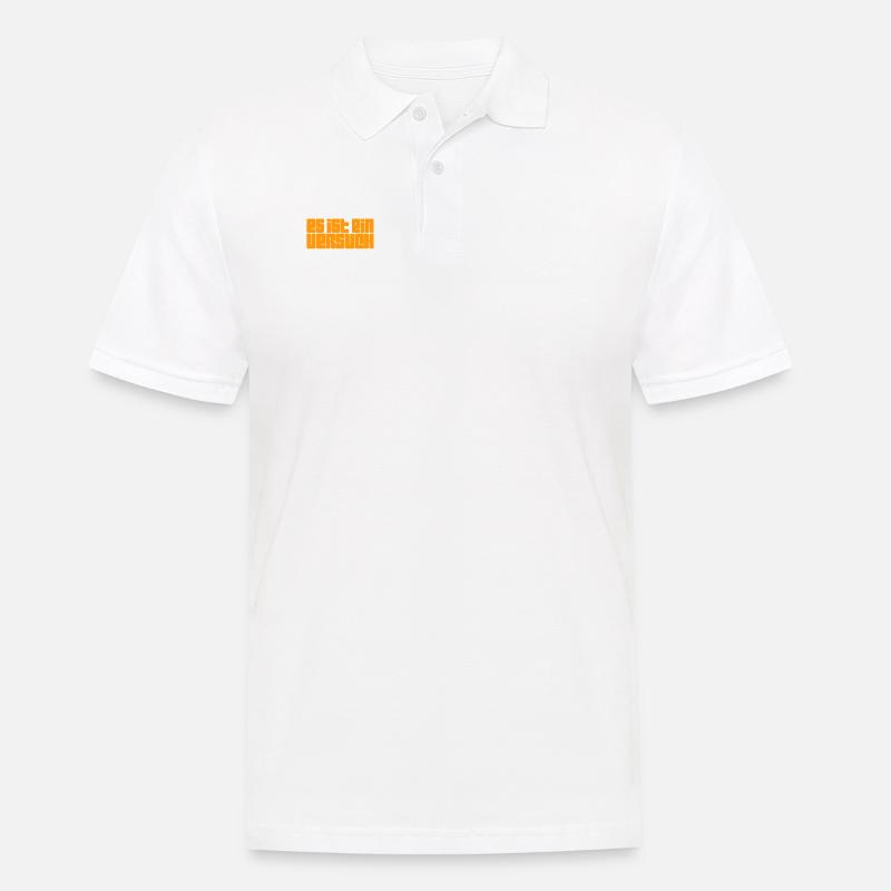 ich versuche mich - Männer Poloshirt - Weiß