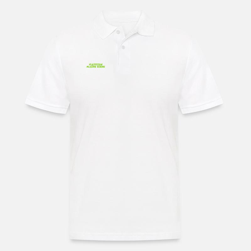 ich arbeite gern - Männer Poloshirt - Weiß