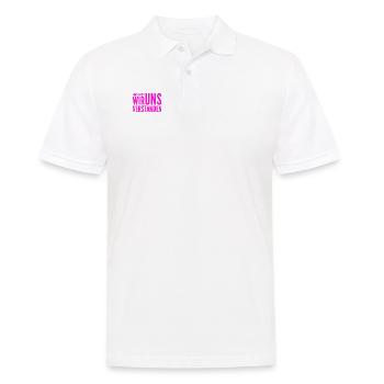 Hast du zugehört? - Männer Poloshirt - Weiß - Vorne - Kai (181cm)