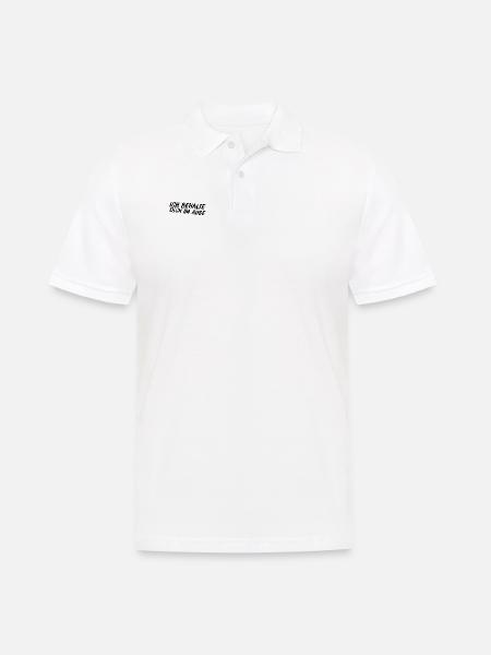 jemanden im Auge behalten - Männer Poloshirt - Weiß