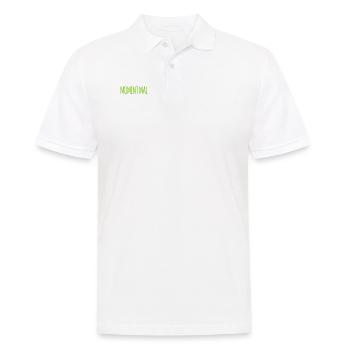 Moment mal - Männer Poloshirt - Weiß - Vorne - Kai (181cm)