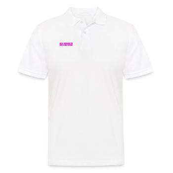 du stehst unter Beobachtung - Männer Poloshirt - Weiß - Vorne - Kai (181cm)