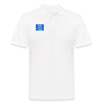 die Zeitung mag die Wahrheit - Männer Poloshirt - Weiß - Vorne - Kai (181cm)