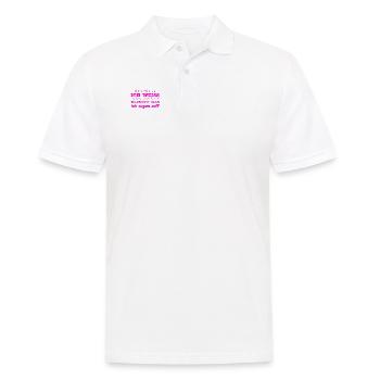 was soll ich dazu sagen - Männer Poloshirt - Weiß - Vorne - Kai (181cm)